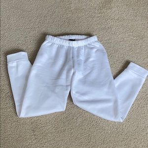 Boohoo Petite White Joggers